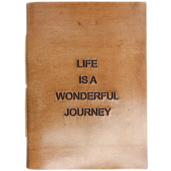 Life Leather/Paper 18cm Notebook Writing Journal Stationery Notes Diary Brown