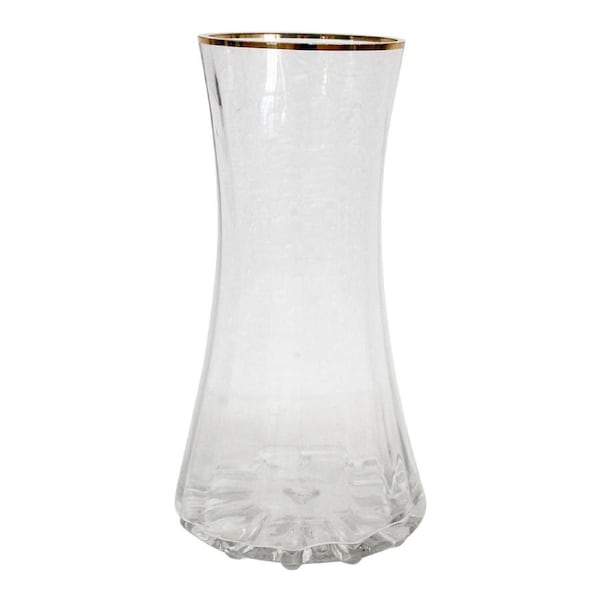Curve 28cm Glass Flower Vase Tabletop Home/Office Room Display Decor Large Clear