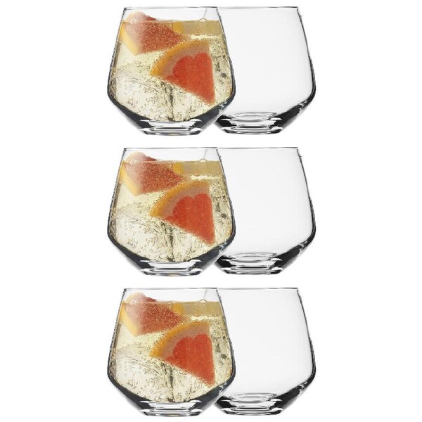 6pc Ecology Epicure 320ml/9cm Water/Juice Tumbler Glasses Drinkware Set Clear