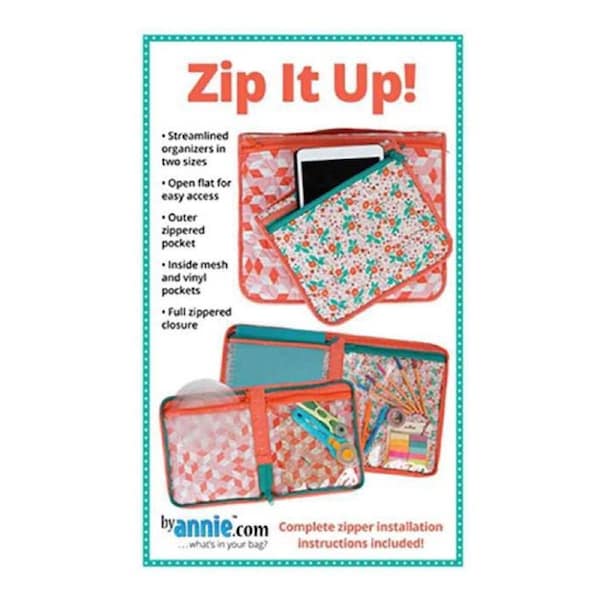 Quilting Sewing Patchwork By Annie Zip It Up Pattern Only