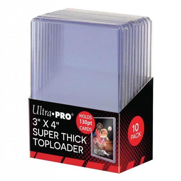 Ultra Pro 3 inch x 4 inch 130PT Premium Toploaders 10 Pack