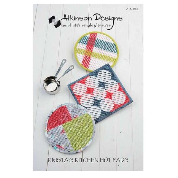 Atkinson Designs Kristas Kitchen Hot Pads Sewing Pattern Only