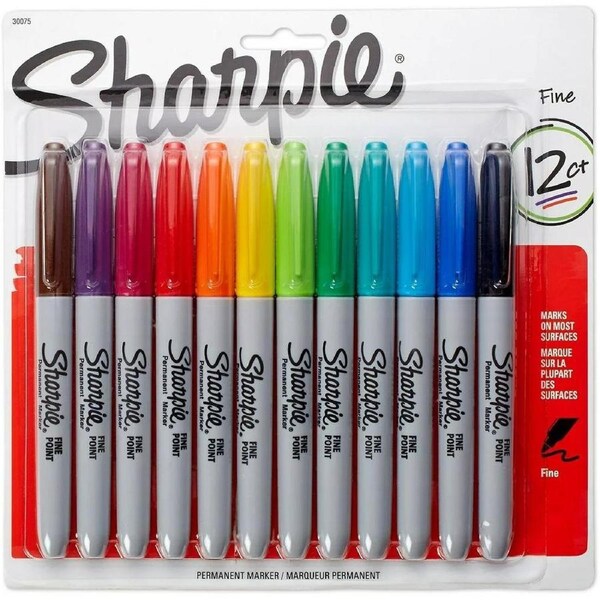SHARPIE Fine Assorted Pack of 12
