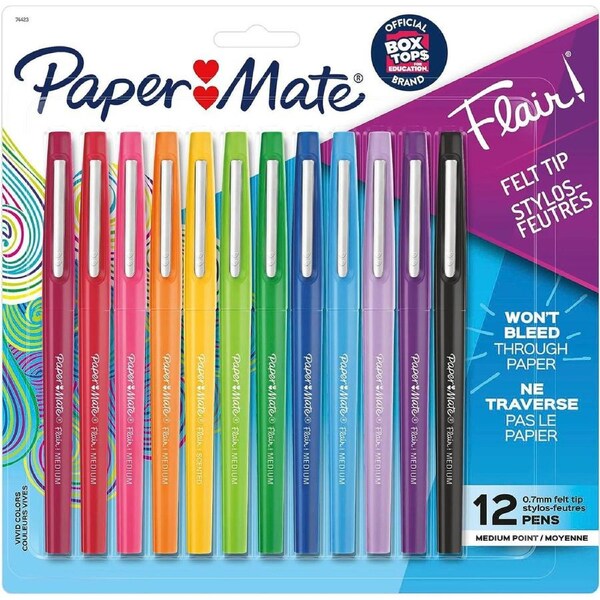 PAPER MATE Flair Felt Scented Pack of 12 Box of 6