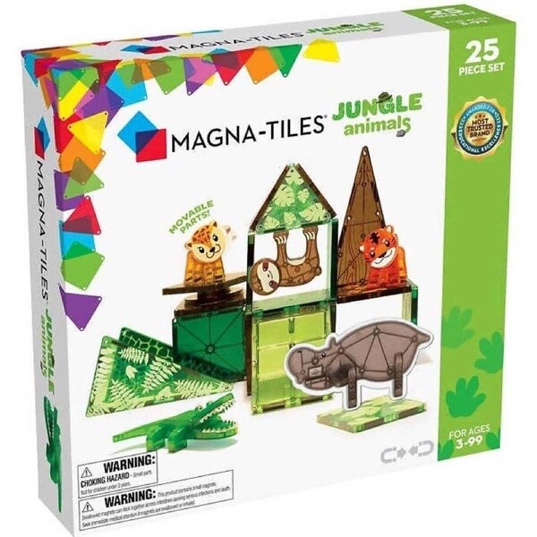 Magna Tiles - Jungle Animals 25 Piece Set - Johnco