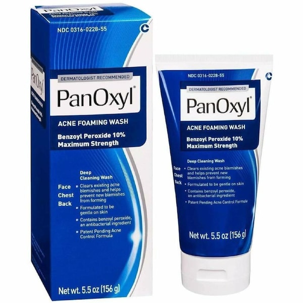 PanOxyl Acne Foaming Wash 10% Benzoyl Peroxide 5.5 oz (156 g)