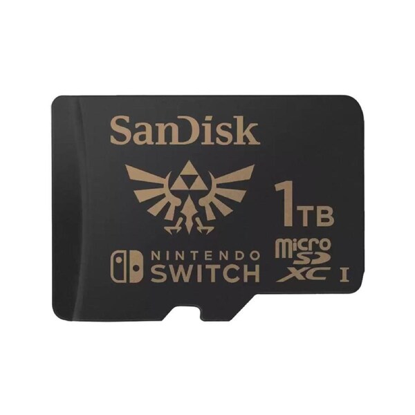 SanDisk and Nintendo Cobranded microSDXC, SQXAO, 1TB, U3, C10, UHS-1, 100MB/s R, 90MB/s W, 3x5, Lifetime Limited
