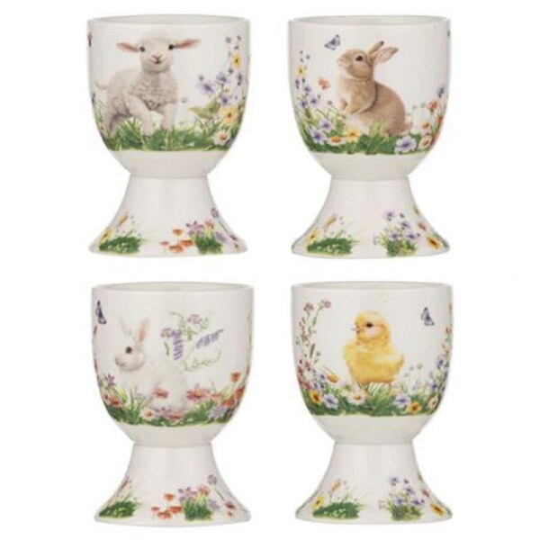 Ashdene Sweet Meadows Set 4 Assorted China Eggcups