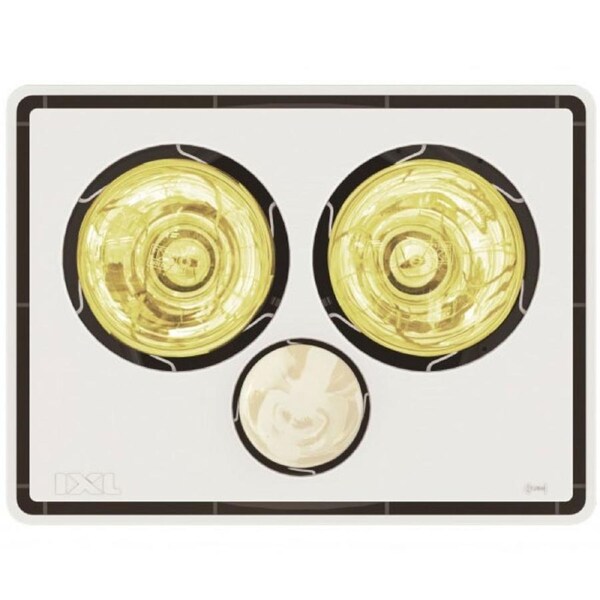 IXL Vivid 3 in 1 Bathroom Tastic with Exhaust Fan 2 x 275W Heat Lamps