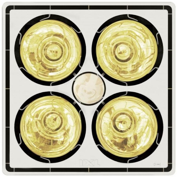 IXL Prime 3 in 1 Bathroom Tastic with Exhaust Fan 4 x 275W Heat Lamps