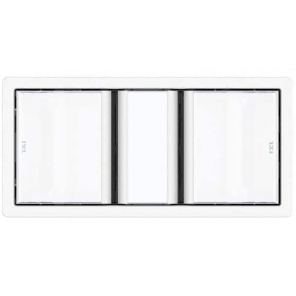 IXL Luminate Premium Dual 3 in 1 Tastic with LED & Exhaust Fan in White