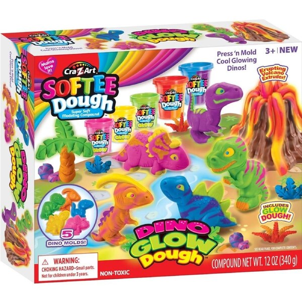 Cra-Z-Art Softee Dough Dino Neon Dough**