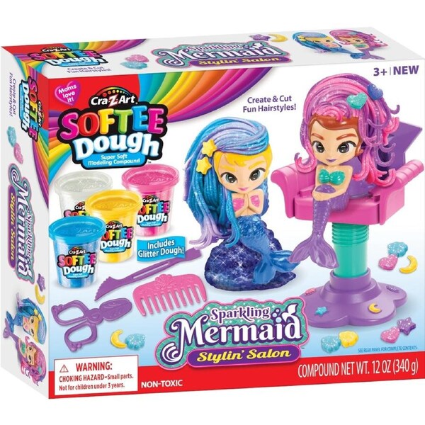 Cra-Z-Art Softee Dough Sparkling Mermaid Stylin' Salon