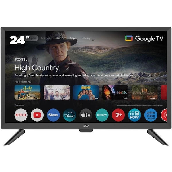 EKO 24’’ HD Google TV with Mains & 12V Travel Adaptor