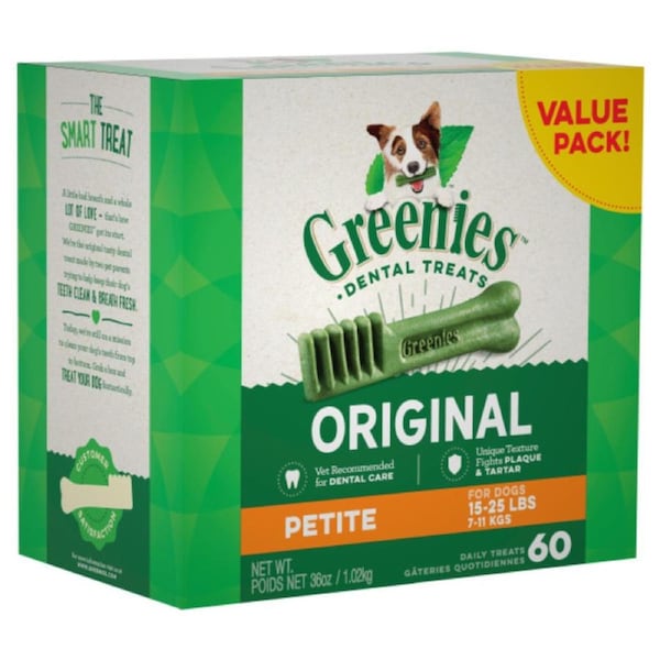 Greenies Petite 1kg Original Flavour Dog Treat - 60 Treats