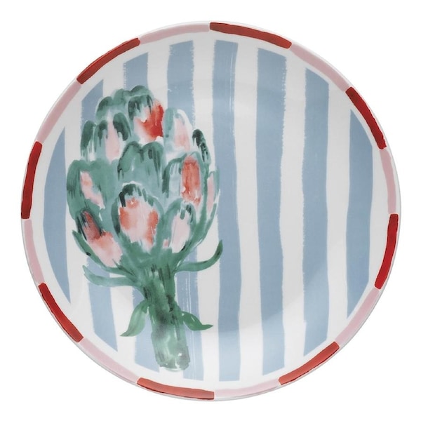 Porto Cucina 20cm Porcelain Side Plate Food/Snack Dish Tableware Round Artichoke