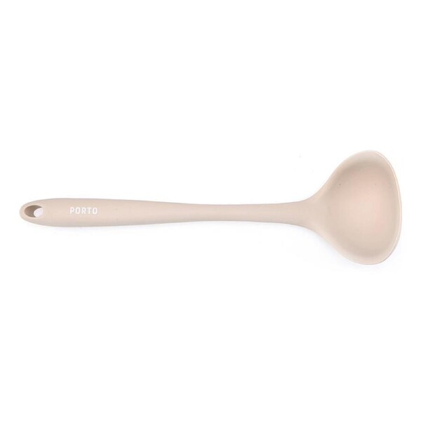 Porto Zest Silicone 27cm Soup Ladle Food Kitchen Cooking/Serving Utensil Almond