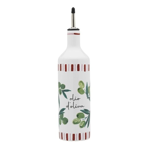 Porto Cucina 750ml/26cm Porcelain Oil Bottle Container Storage Dispenser Pourer