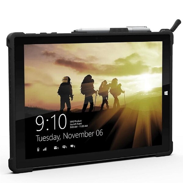 UAG Metropolis Microsoft Surface Pro 7+/7/6/5/4 Case-Black (UAG-SFPRO4-BLK-VP),DROP+ Military Standard,Raised Screen Surround,Ta