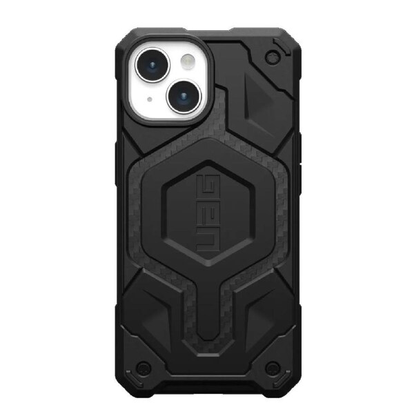 UAG Monarch Pro MagSafe Apple iPhone 15 (6.1') Case - Carbon Fiber (114219114242),25 ft. Drop Protection (7.6M), 5 Layers of Pro