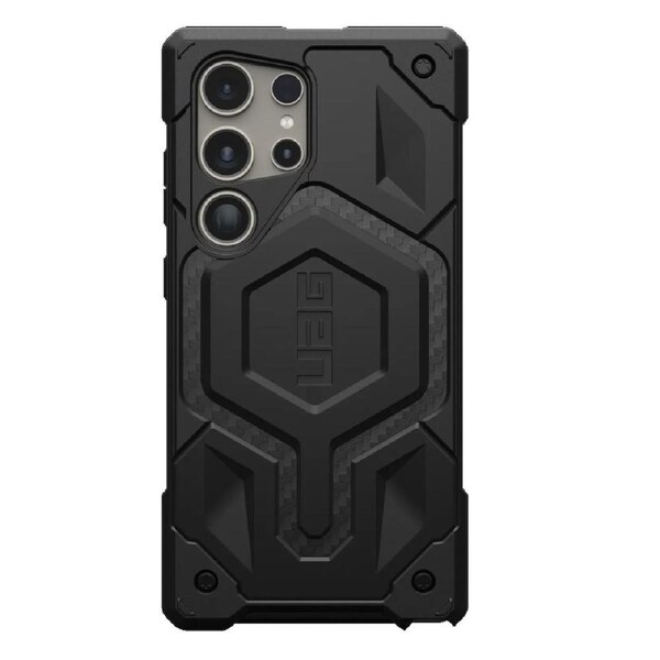 UAG Monarch Pro Magnetic Samsung Galaxy S24 Ultra 5G (6.8') Case - Carbon Fiber (214416114242), 25 ft. Drop Protection (7.6M), M