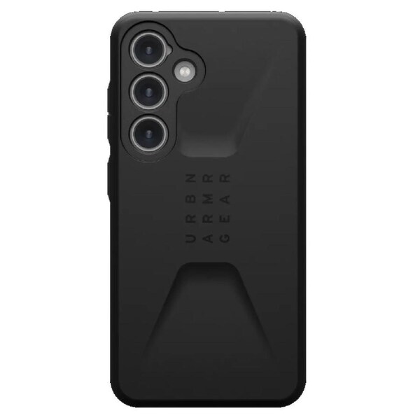 UAG Civilian Samsung Galaxy S24 5G (6.2') Case - Black (214437114040), 20 ft. Drop Protection (6M), Armored Shell, Raised Screen