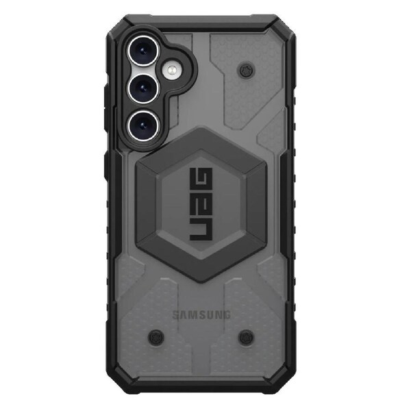 UAG Pathfinder Clear Samsung Galaxy S23 FE Case - Ash (214410113131), 18 ft. Drop Protection (5.4M), Raised Screen Surround, Armored Shell