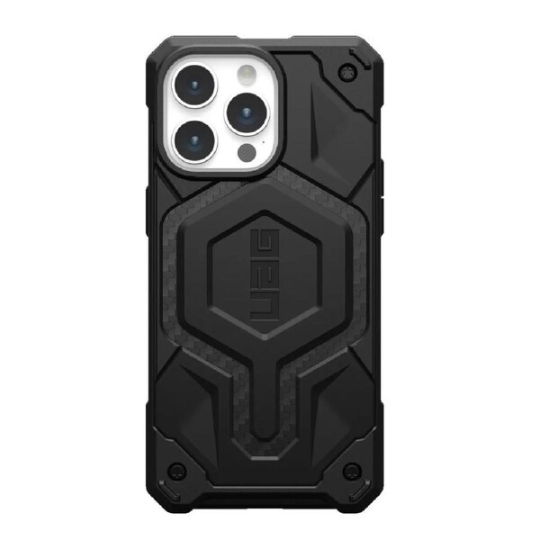 UAG Monarch Pro MagSafe Apple iPhone 15 Pro Max (6.7') Case -Carbon Fiber(114222114242),25 ft. Drop Protection(7.6M),5 Layers of