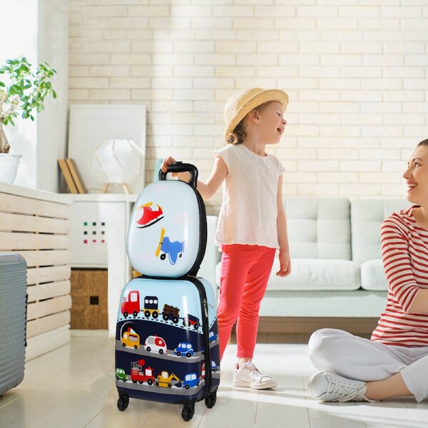 BoPeep Kids Luggage 16''13'' 2Pcs Set - Cars