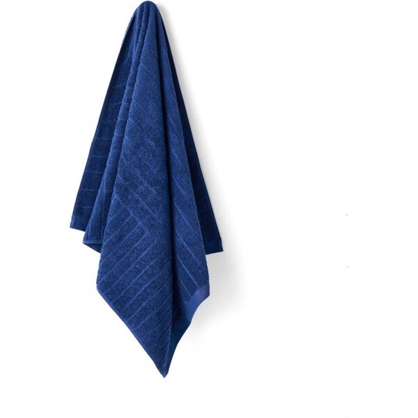 ESPRIT Isle 800 GSM Cotton Textured Absorbent Bath/Shower Floor Mat Cobalt
