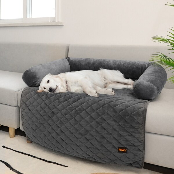 90x120x20cm PaWz Pet Sofa Protector Cover Non-Slip - Grey
