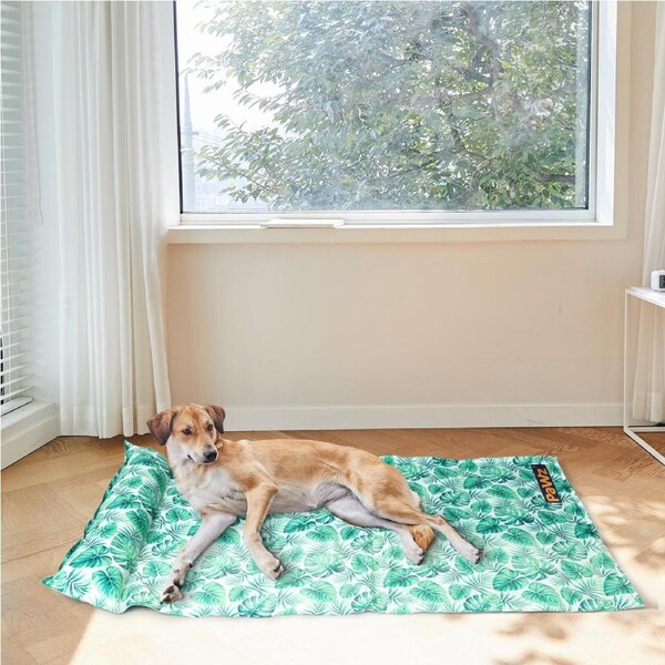 115x70cm PaWz Pet Cooling Sofa Bed Gel Non-Toxic with Pillow Support