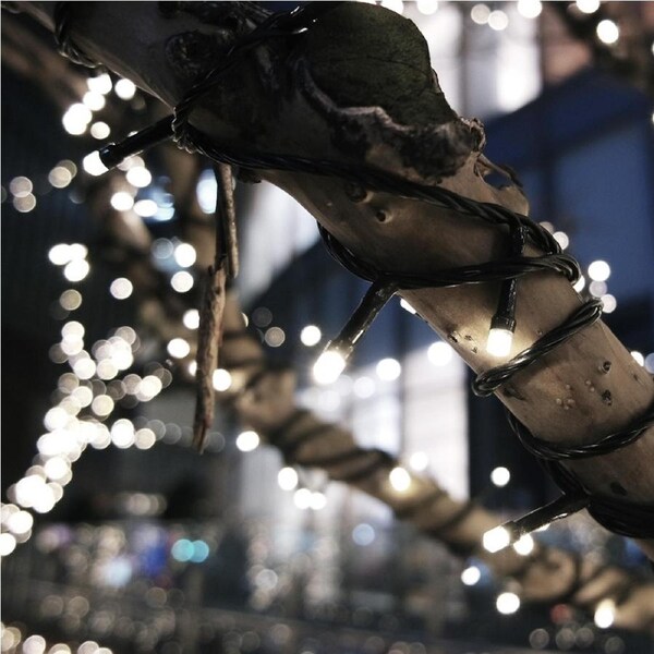 Emitto 52M 500LED String Solar Powered Fairy Lights Garden Christmas Decor Cool White