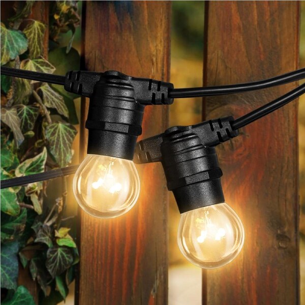 Emitto Festoon String Lights Kits Wedding Party Waterproof Garden Decor Lights 38M