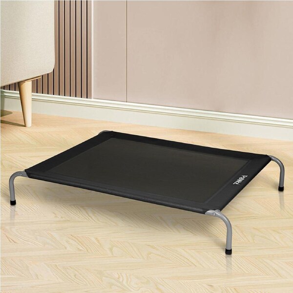 Pawz Elevated Trampoline Pet Bed Dog Puppy Raised Heavy Duty XXL Black