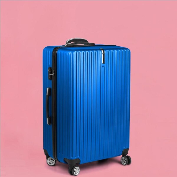 28" Hard-Shell Travel Case with TSA Lock - Blue