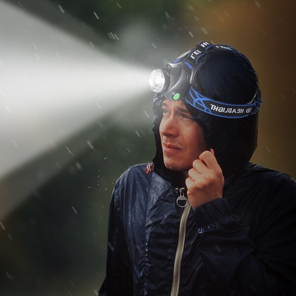 Traderight 2x 500LM LED Headlamp Headlight Flashlight Head Torch Rechargeable CREE XML T6