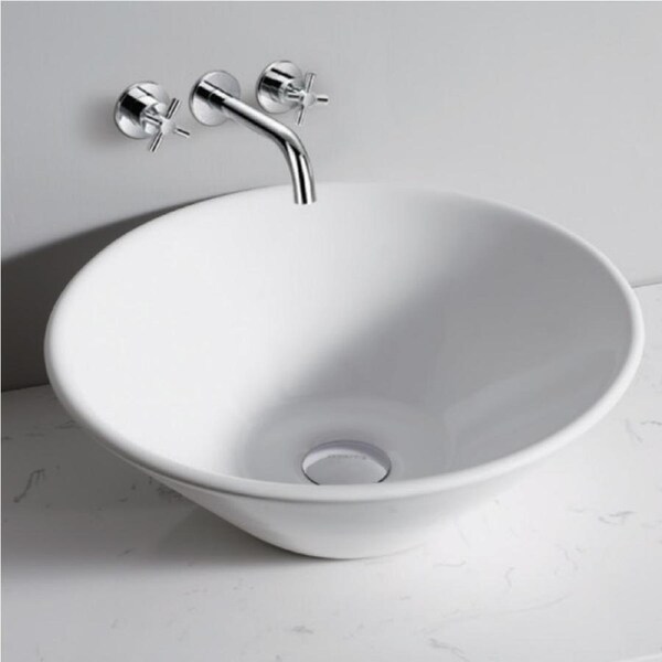 Traderight Ceramic Basin Bathroom Wash Counter Top Hand Wash Bowl Sink Vanity Above Basins
