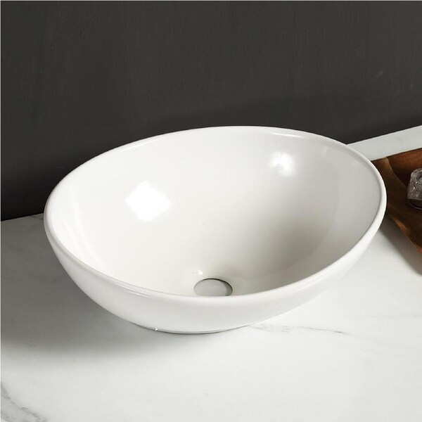 Traderight Ceramic Basin Bathroom Counter Top 34x41cm