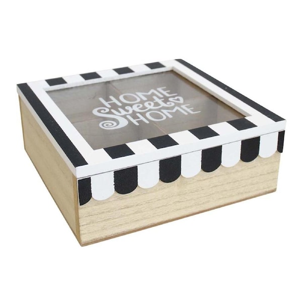 French Country Tea Bag Cafe Home Sweet Home Teabag Box