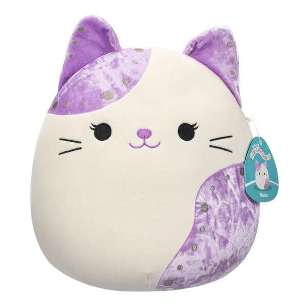 Squishmallows Rune The Calico Cat Velvet 12 inch Plush
