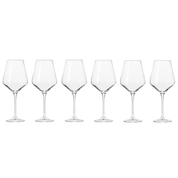 6pc Krosno Avant-Garde 490ml Red Wine Drinkware Glasses Barware Drinking Glasses