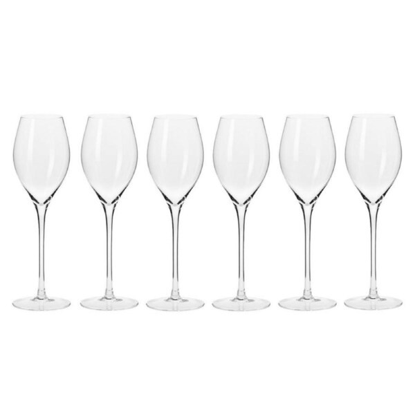 6pc Krosno Harmony Collection 280ml Prosecco/Sparkling Wine Barware/Bar Glasses
