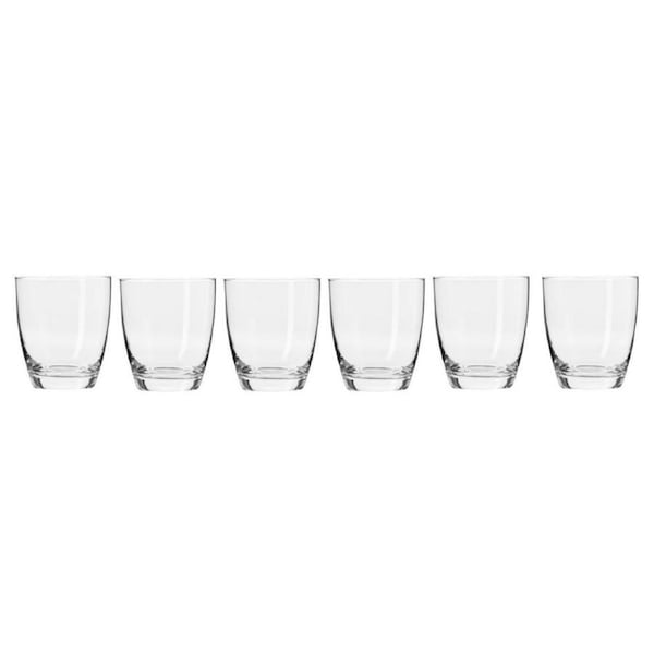 6pc Krosno Harmony Collection 390ml Whisky/Rum/Liquor Barware Tumblers/Glasses