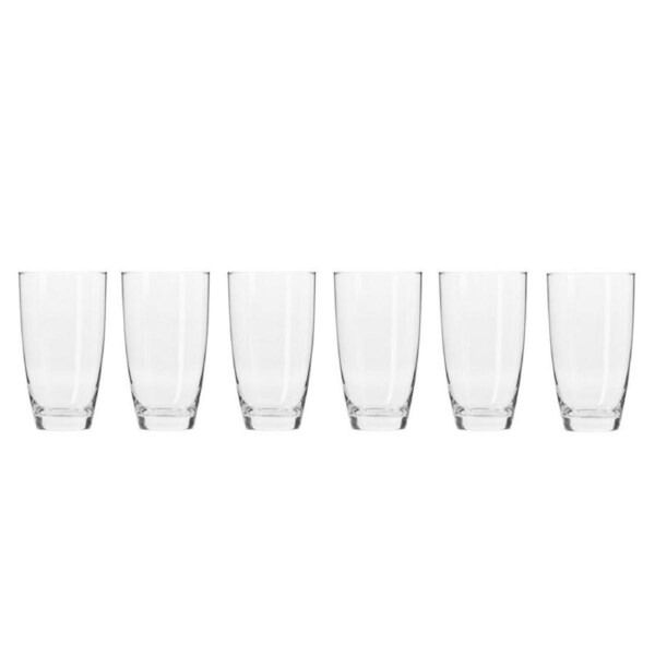 6pc Krosno Harmony Collection 500ml Highball Cocktails Barware Tumblers/Glasses