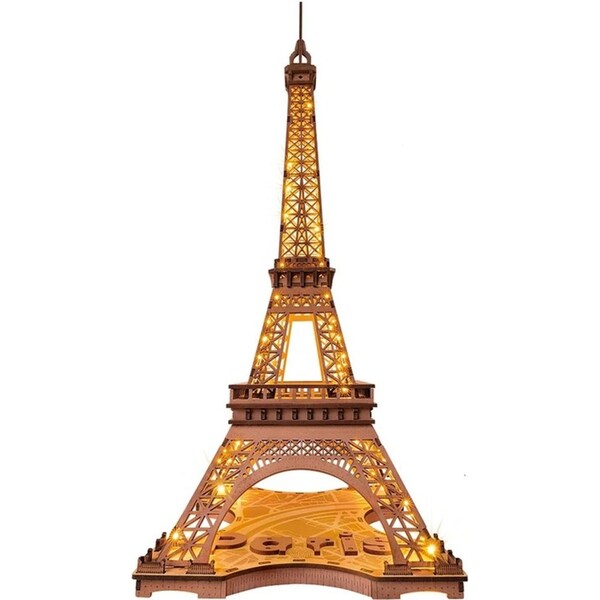 Robotime Rolife ROKR Night of the Eiffel Tower 3D Wooden Puzzle TGL01