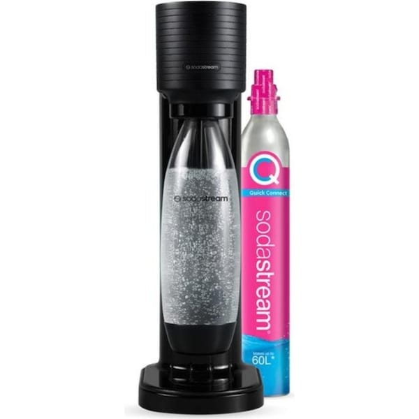 Sodastream Gaia Starter Pack Soft Fizzy Drink Sparkling Maker Soda Stream Black