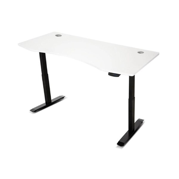 ErgoDesk Automatic Standing Desk 1500mm (White) + Cable Management