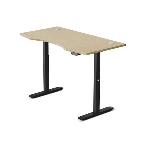 ErgoDesk Automatic Standing Desk 1500mm (Oak) + Cable Management Tray