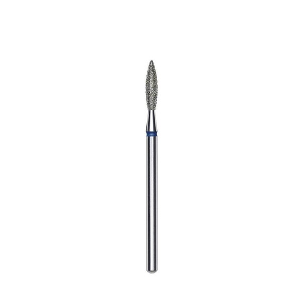 Nail Drill Bit 3/32" - Flame Diamond Head Diameter 1.6 mm Working Part 8 mm Blue